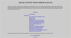 Desktop Screenshot of osagecountynewsservice.com